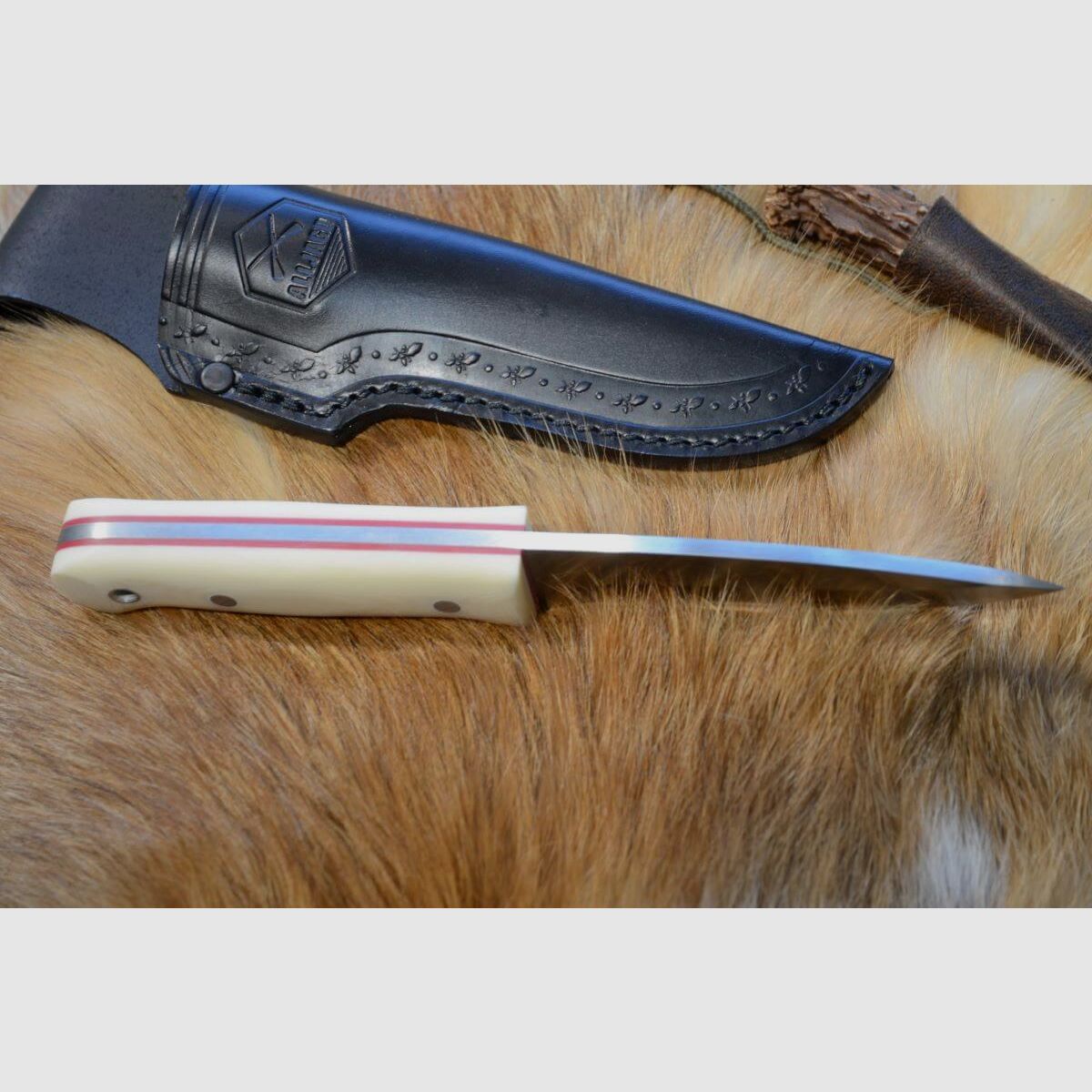 Couteau de chasse Alljagd en micarta ivoire, image 4 sur 6