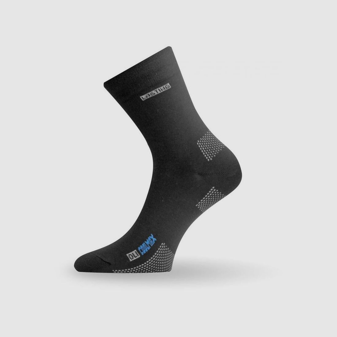 Lasting OLI Coolmax® Trekking-Socke Unisex halbhoch Schwarz    L (EU 42-45)