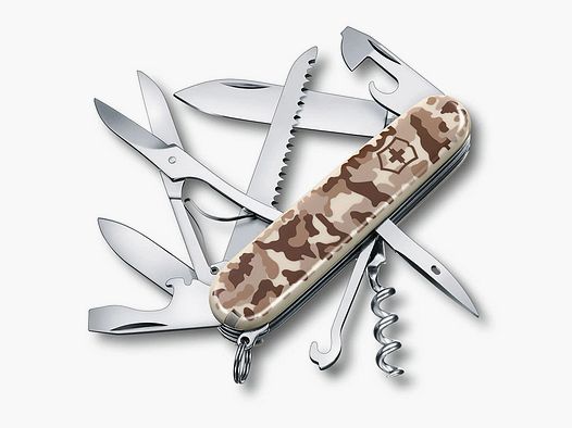 Multitool Schweizer Taschenmesser Victorinox Huntsman LĂ¤nge 9,1 cm camo 15 Funktionen (P18)