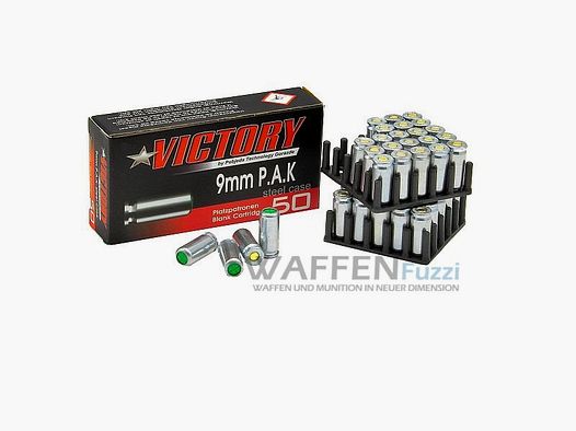 Victory Pobjeda Platzmunitie Kaliber 9mm P.A.K. verzinkt