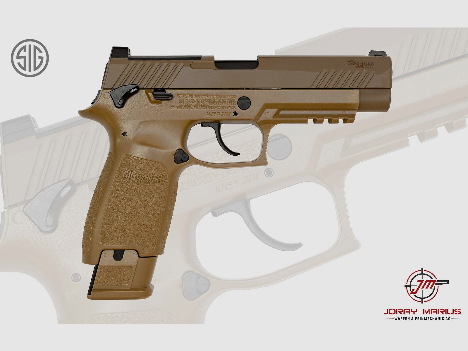SIG Sauer P320 M17 CO2 4.5mm Diabolo Coyote Tan
