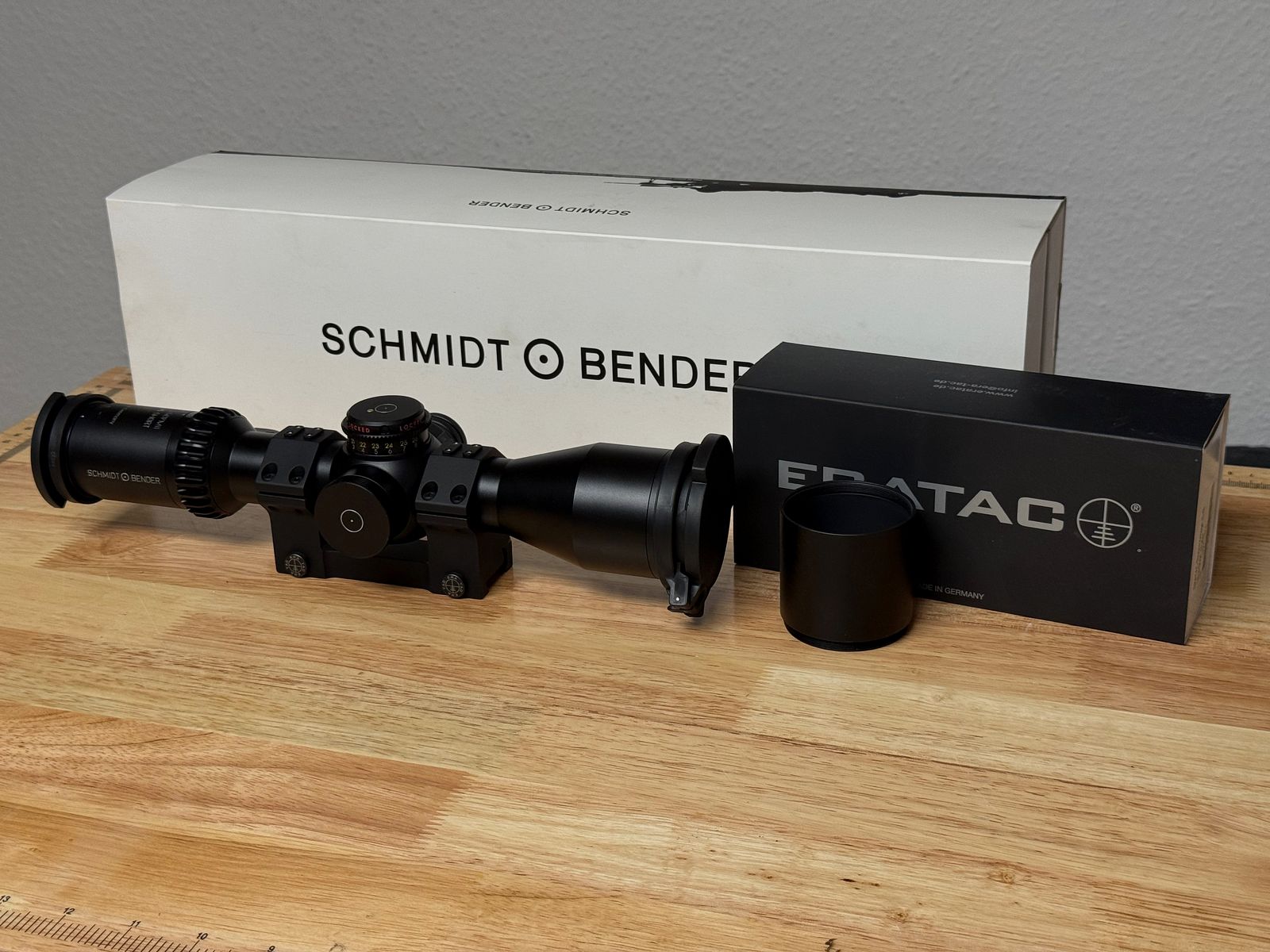 Schmidt & Bender 5-20x50 PM II Ultra Short | Tremor 5 | ERATAC Montage | Komplettpaket
