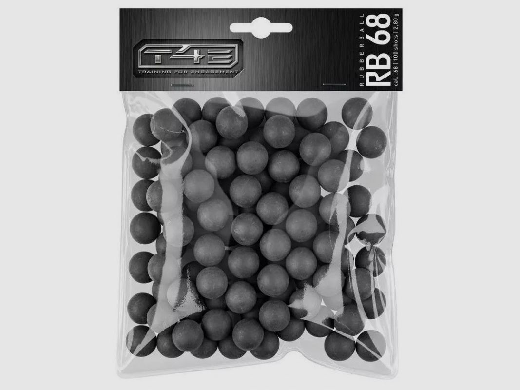 Sachet De 50 Billes Caoutchouc T4e Noyau Acier Cal.68, image 1 of 2