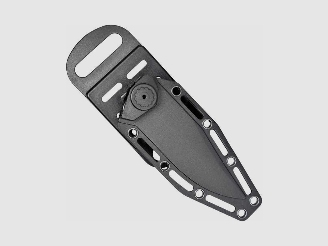 Haller kompaktes Outdoormesser schwarz beschichtete 440 Klinge