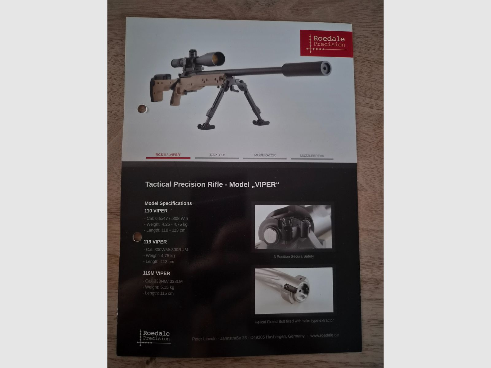 Roedale Tactical Precision Rifle, RCS II Viper, image 17 sur 17