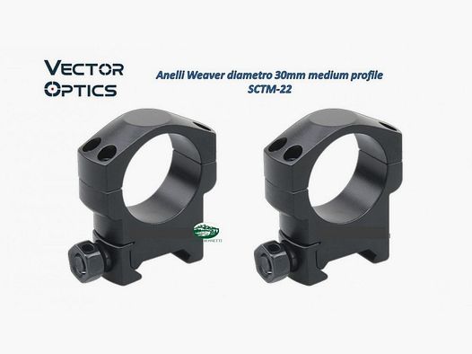 VECTOR OPTICS Anelli Weaver diametro 30mm medium SCTM-22