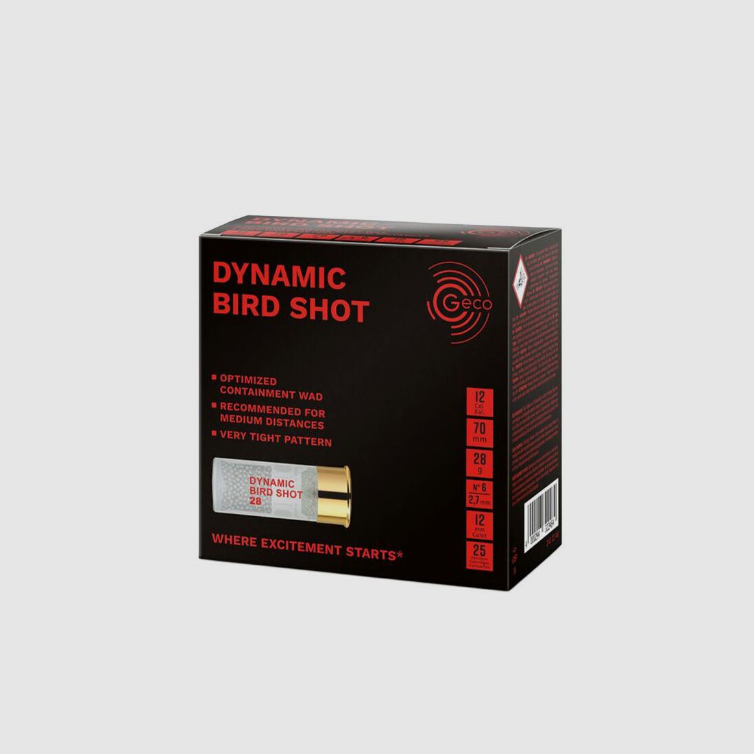 Geco Dyn. Bird Shot 28 2,7mm 25 pz 12/70