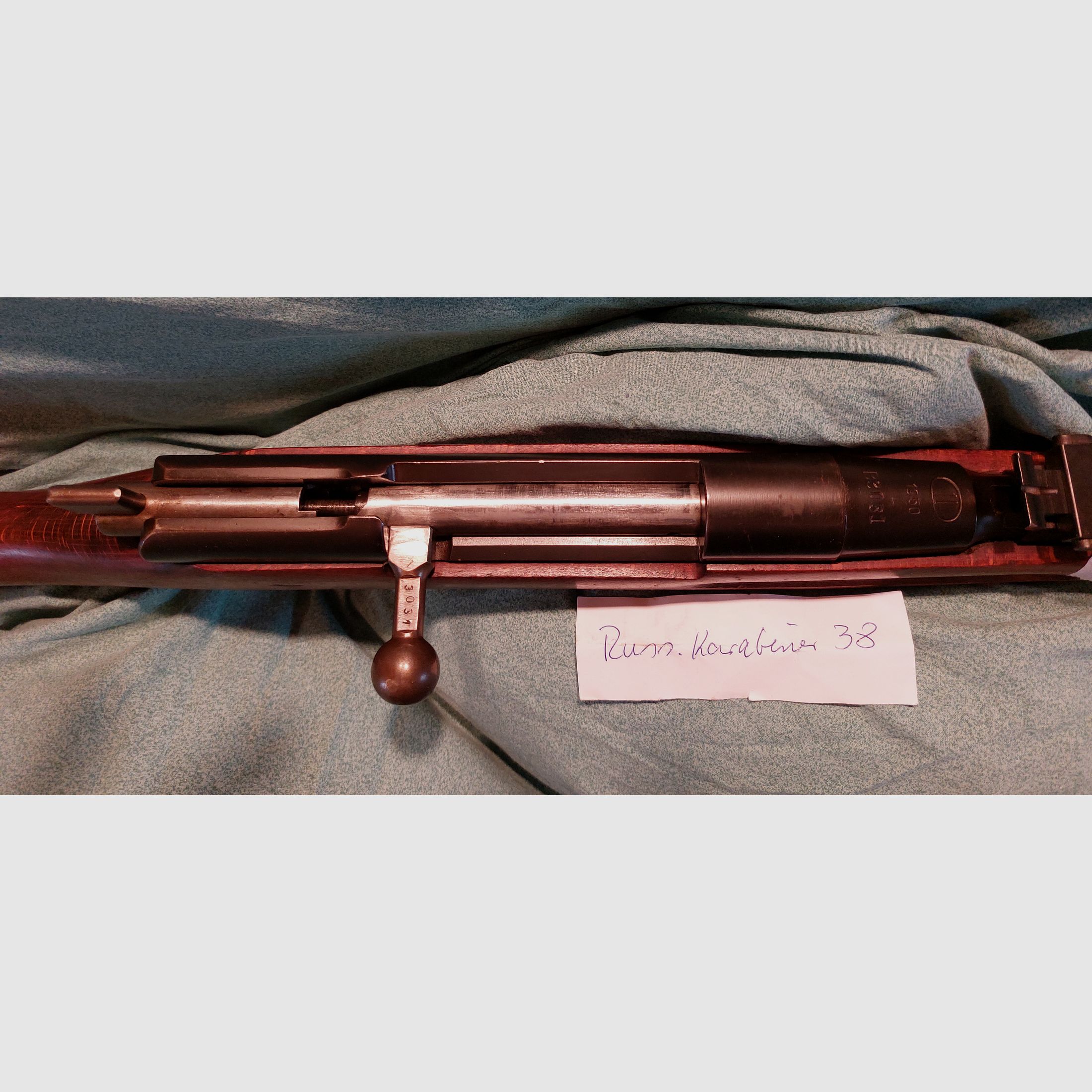Polnischer Salutkarabiner Mosin Nagant 22 Dekowaffe nicht schießfähig.