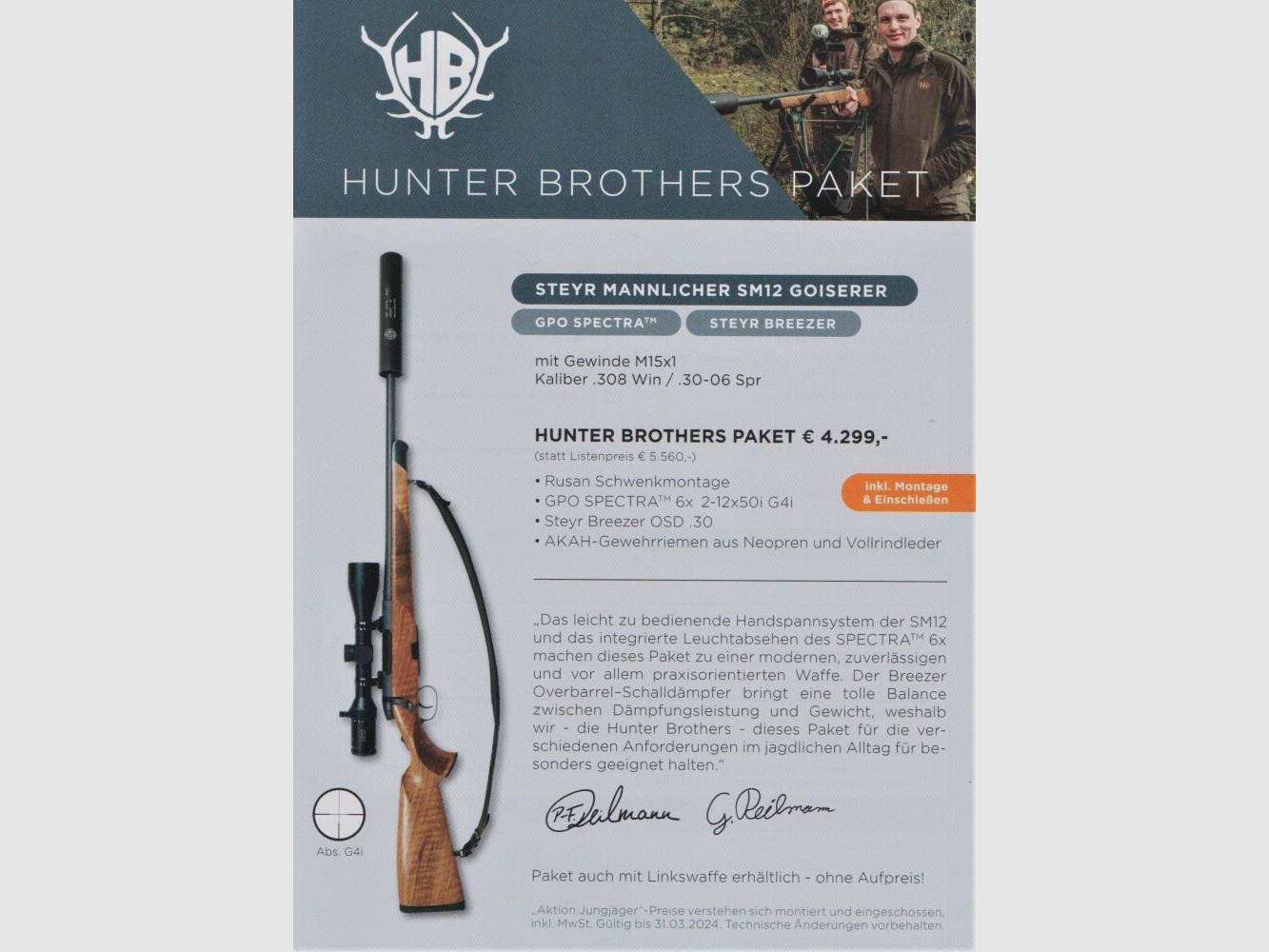 STEYR ARMS / GPO Hunter Brothers Young Hunter Package
