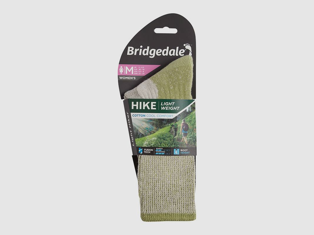 Women's Hiking Socks Bridgedale HIKE Lightweight Comfort Boot Coolmax s.green, image 4 of 4