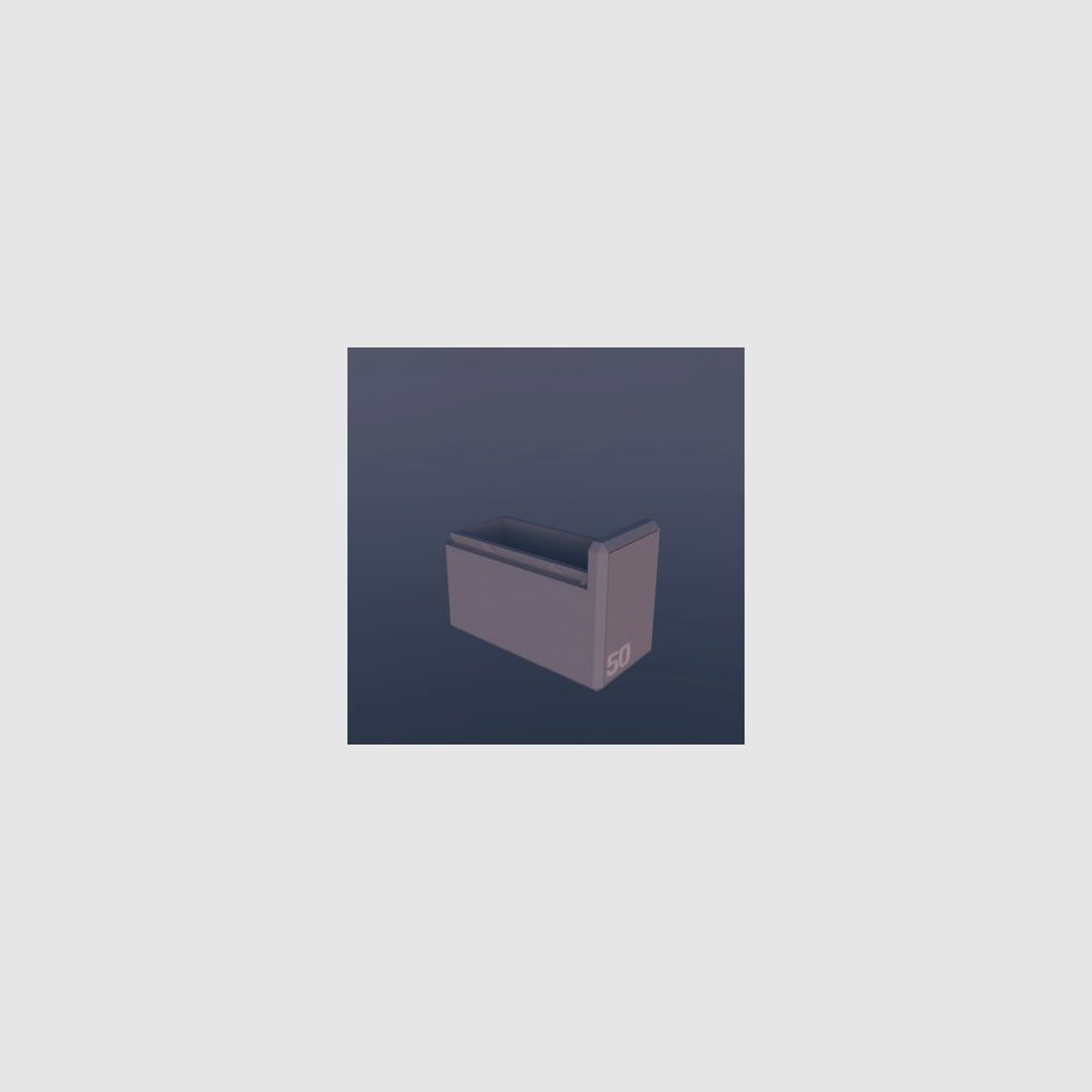 Filamelt ammunition box / .50 Beowulf / 'sliding lid' / cartridge box, ammo box