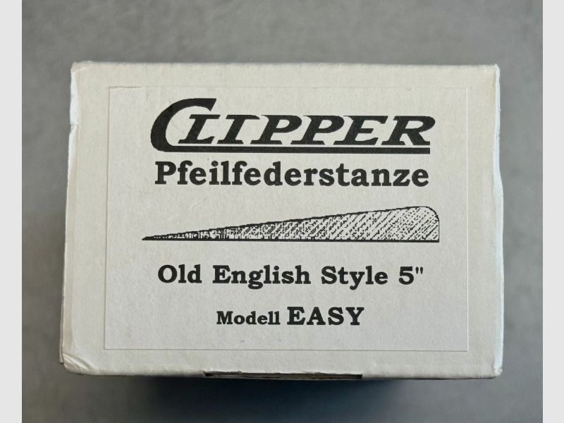 Pfeilfederstanze Clipper Old English RD 5 zoll TOP