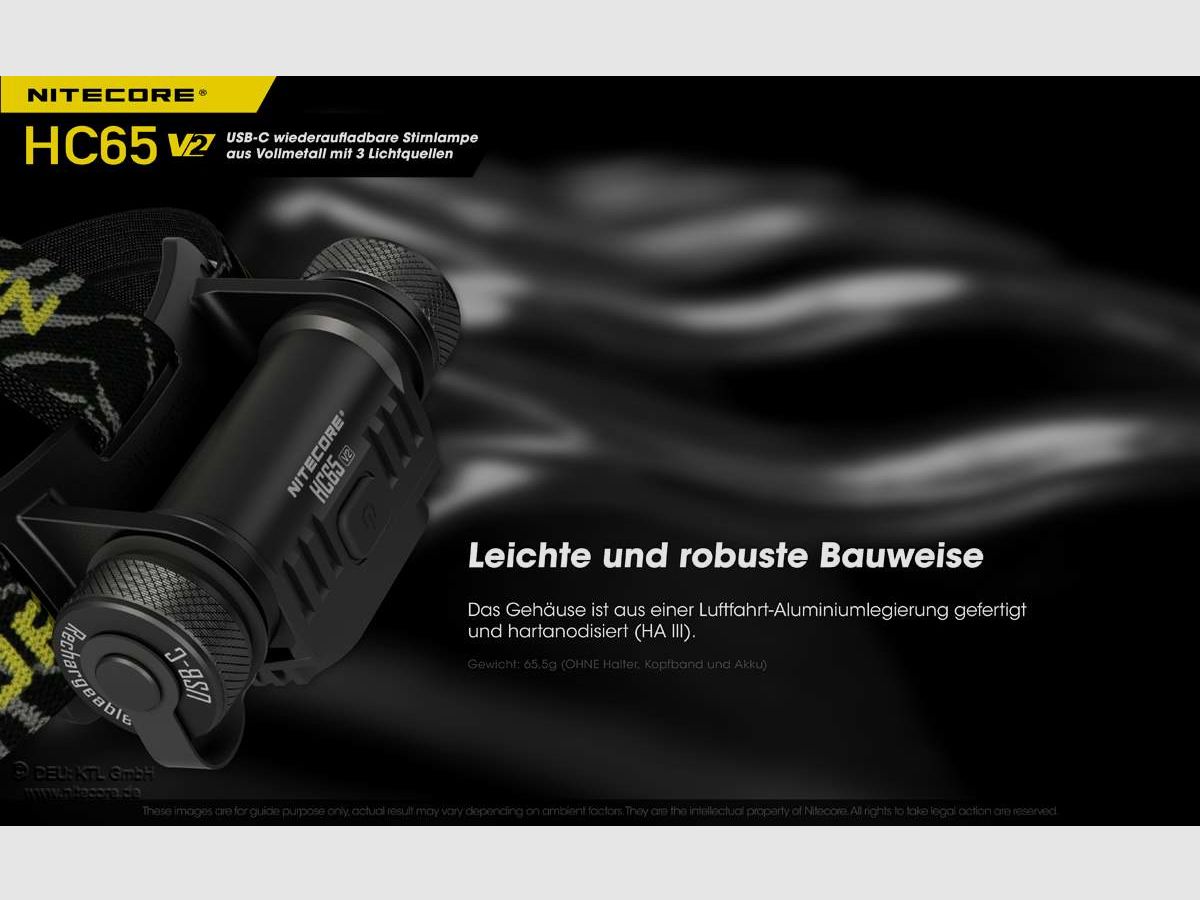 Nitecore Kopflampe HC60V2, Bild 9 von 13