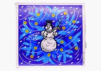 Krüger-Schießscheiben Glücksscheibe Winterland bunt Schießscheiben