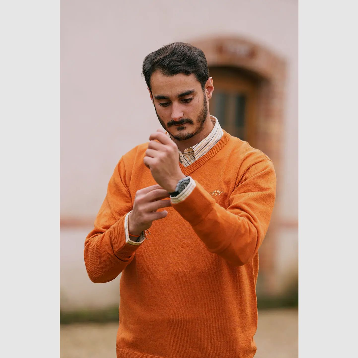 Suéter de V cuello de Merino Blaser