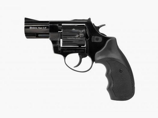 EKOL Viper 2,5'' Zwart 9 mm R. - Gas-Signaal Schreckschuss Revolver