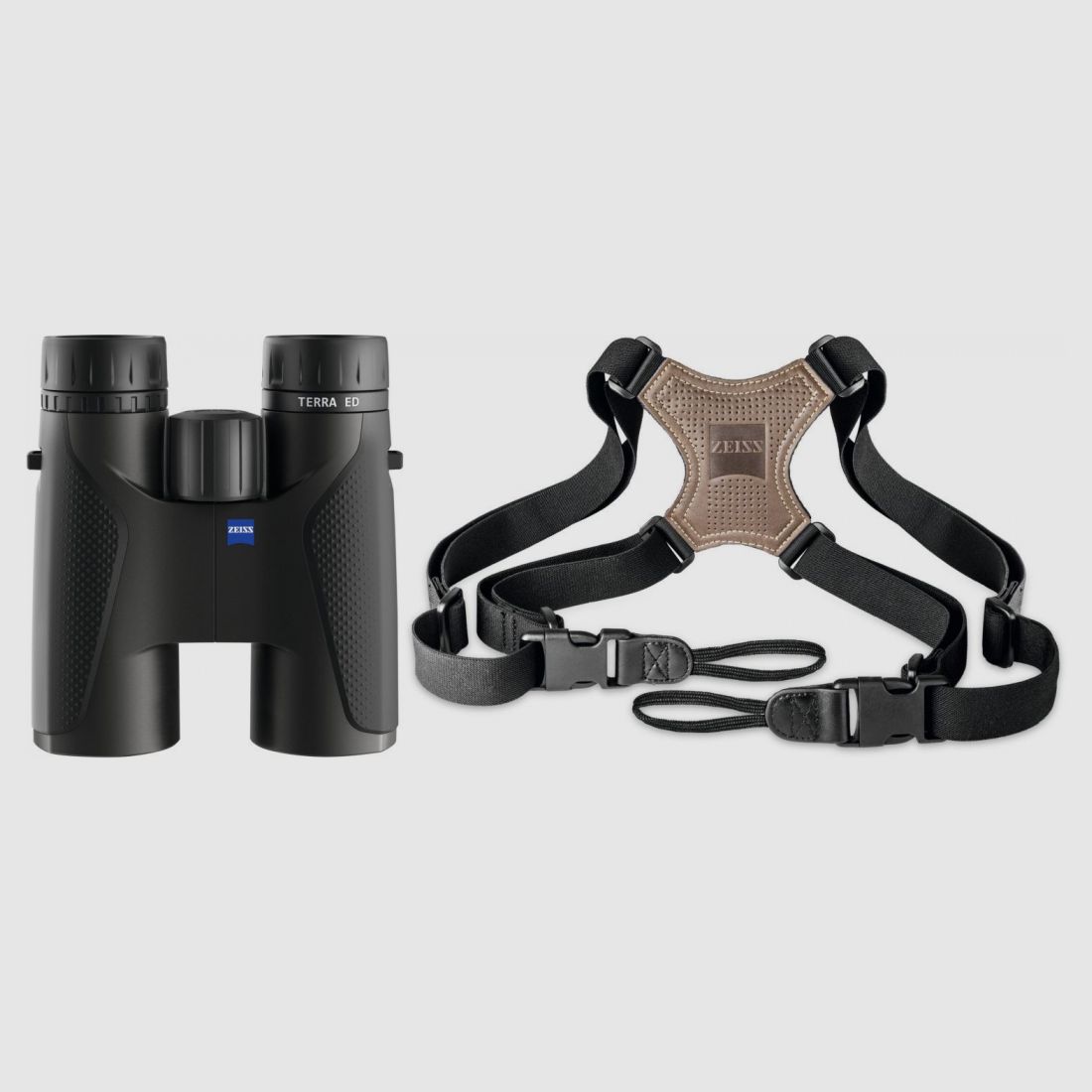 Zeiss ZEISS Terra ED 10x42 czarny + Zeiss komfortowy pasek krzyżowy