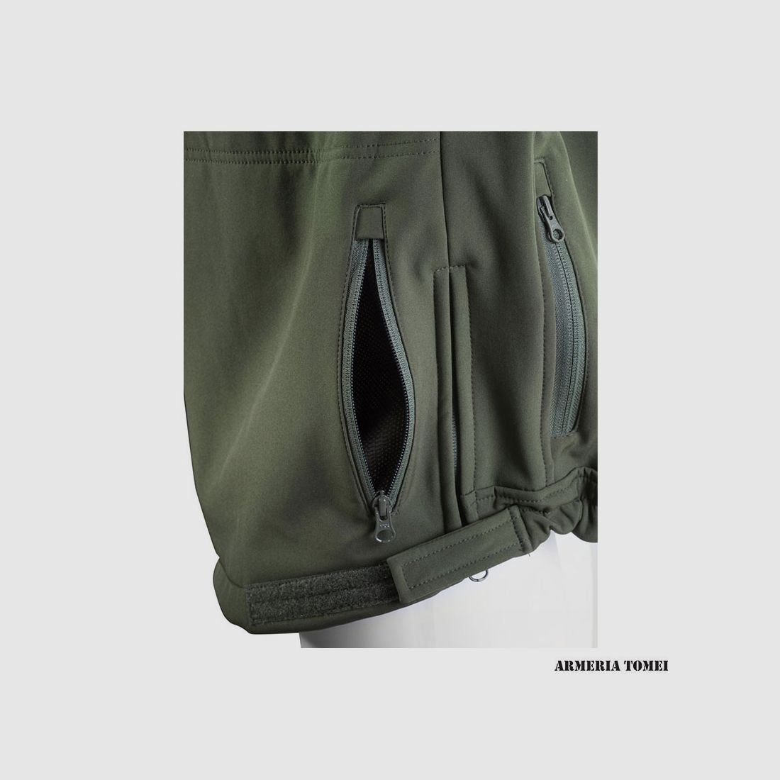 N.E.R.G OPENLAND – GIACCA SOFTSHELL OD Green, immagine 9 di 11