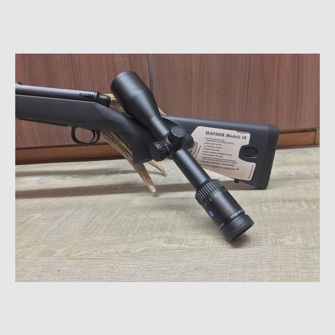 Mauser M18, met Zeiss Conquest V6 2,5-15x56 inclusief schroefdraad