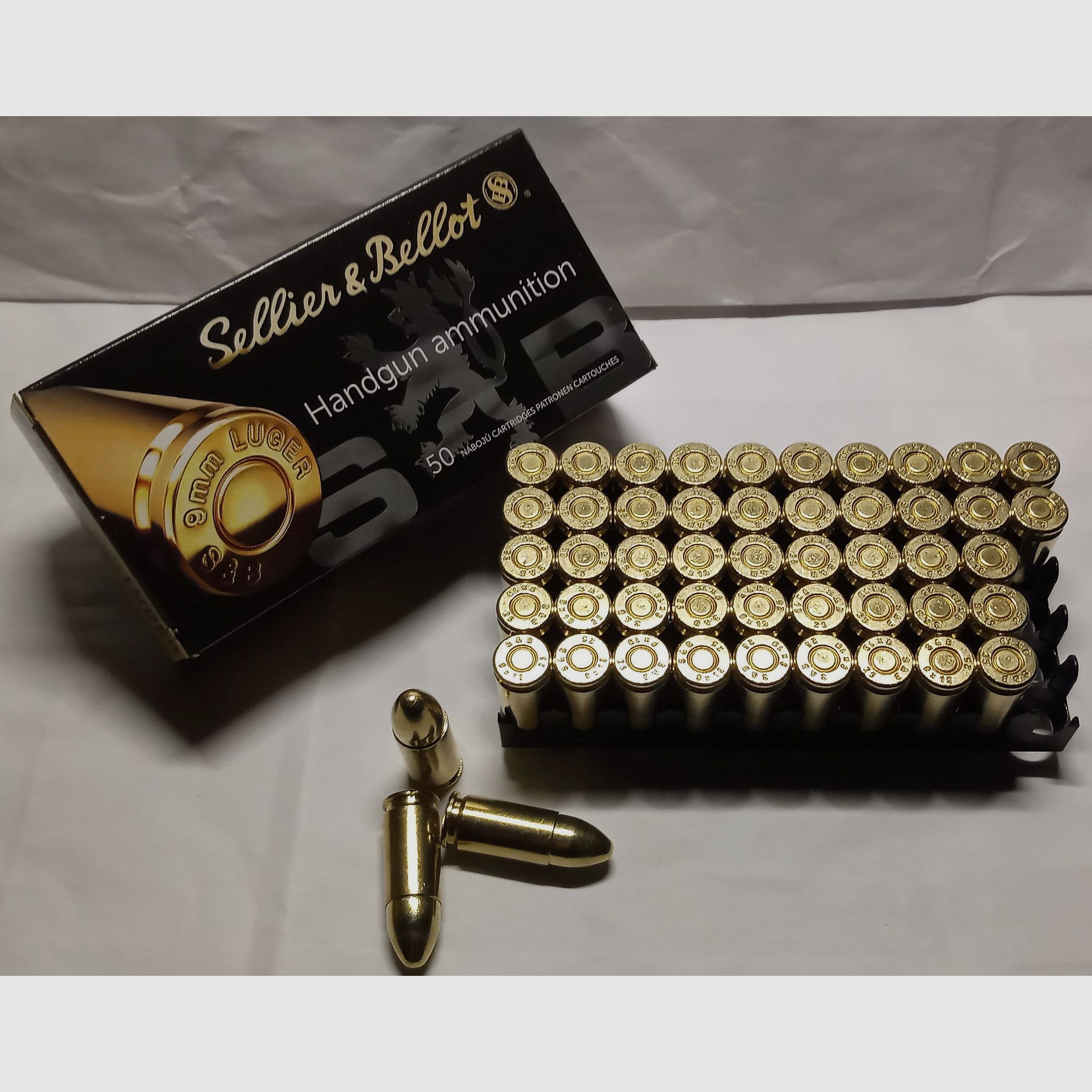 Sellier & Bellot 9 mm Luger S&B FMJ 8,0g 124grs °°°°°°°°°°°°°°°°°°°°°°°°°