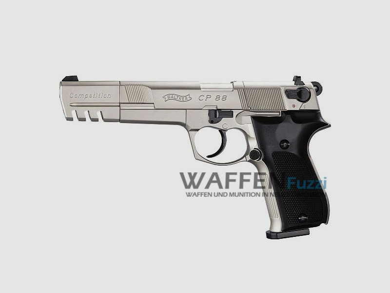 Walther CP88 Competition CO2 Pistole 4,5 mm Diabolo Vernickelt