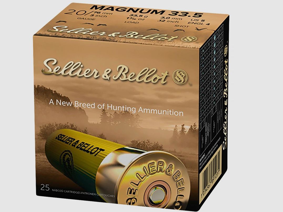 20/76 Jagd Plastik Magnum 3,5mm 33,5g Sellier & Bellot