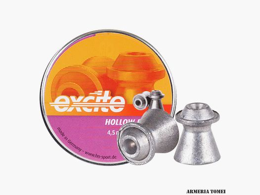 AIR GUN PELLETS – H&N – EXCITE HOLLOW POINT CAL.4.5 WEIGHT 0.46 GRAMS (500 PCS)