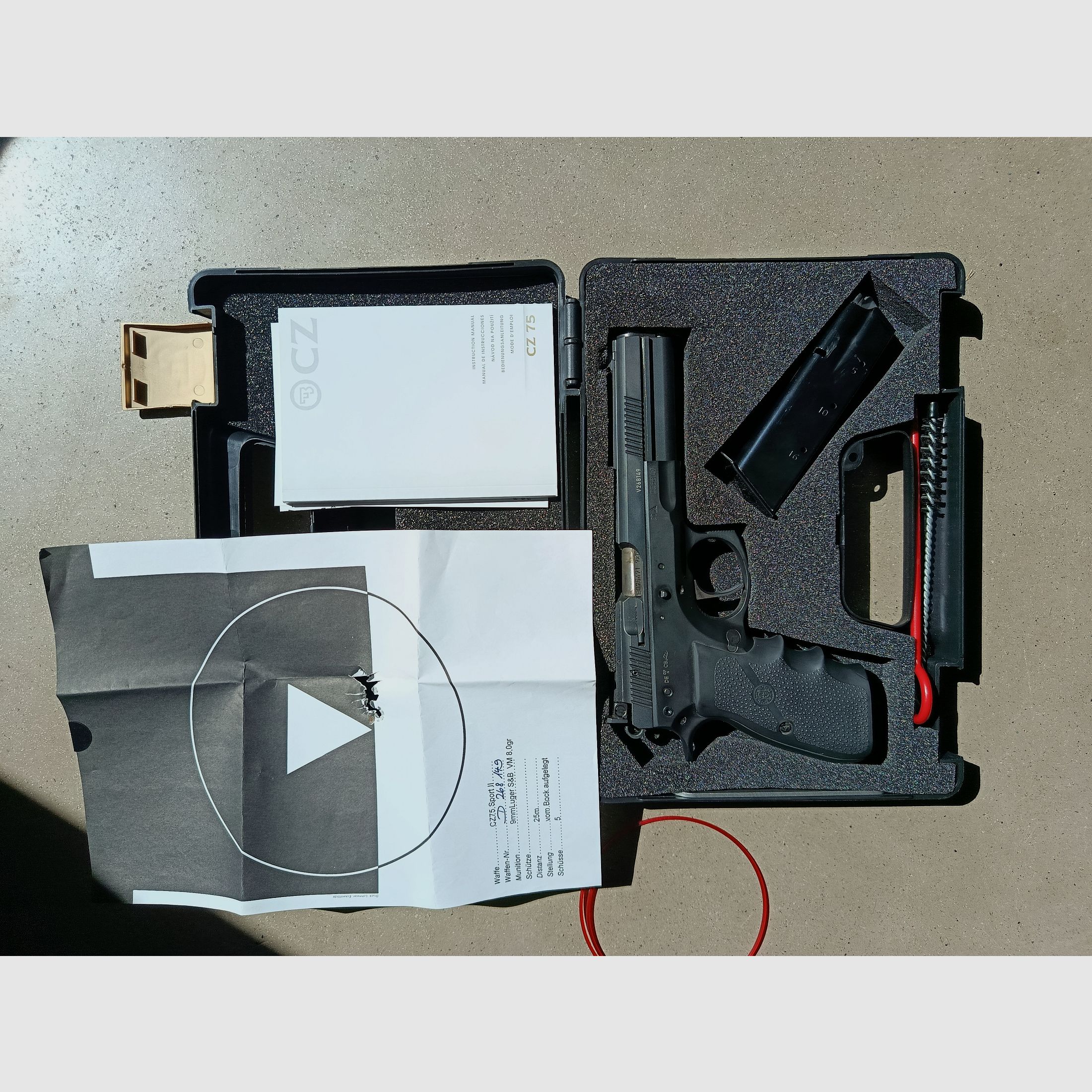 CZ 75 Sport 2 von Oschatz 9mm 6 Zoll SA Match Abzug