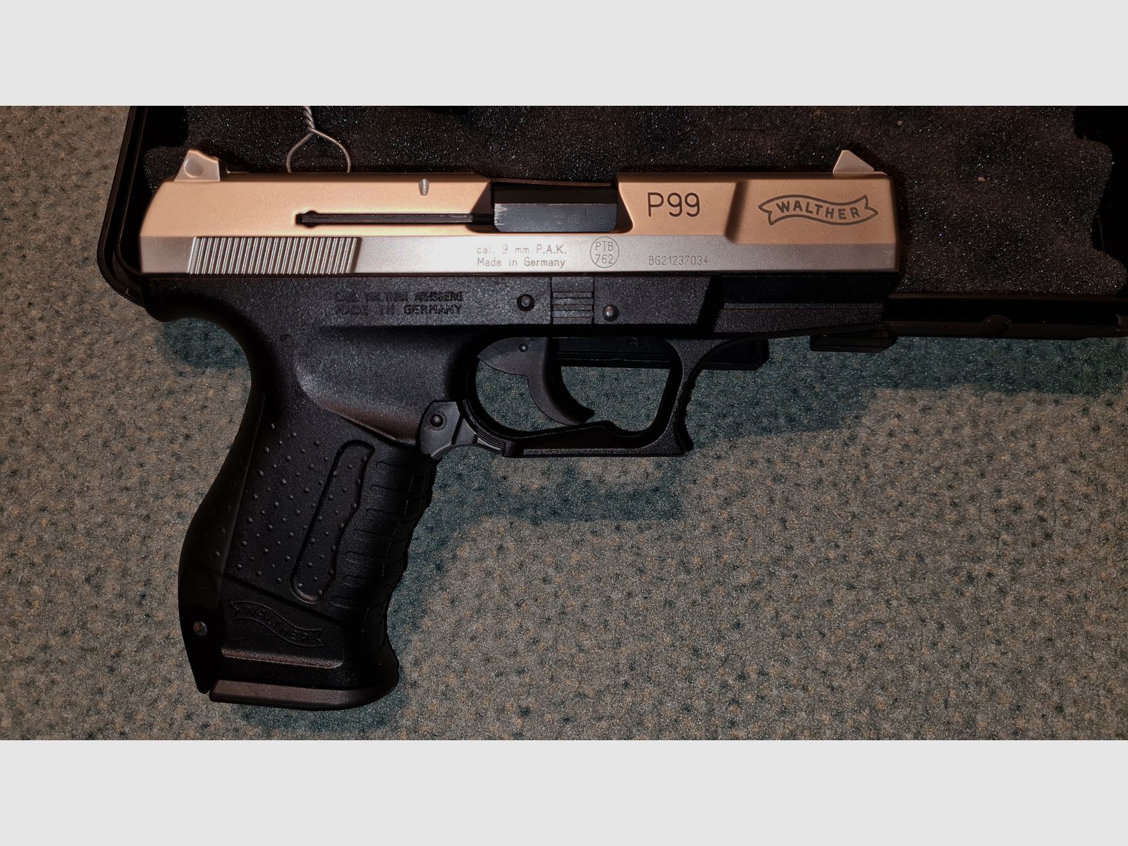 P99 Nickel, 9mm PAK