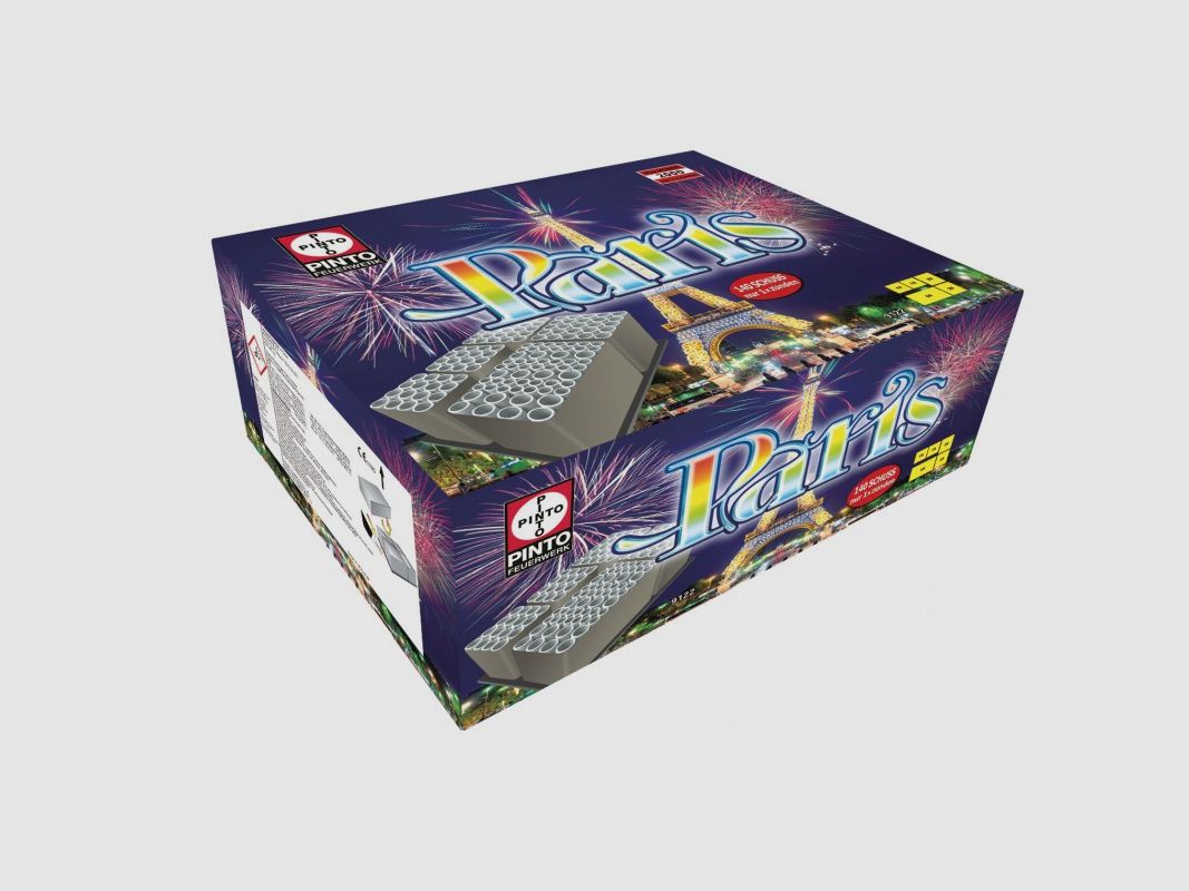 FIREWORK BATTERY PARIS 140 RD 37MM 2000G NEM 120 SEC CAT F2