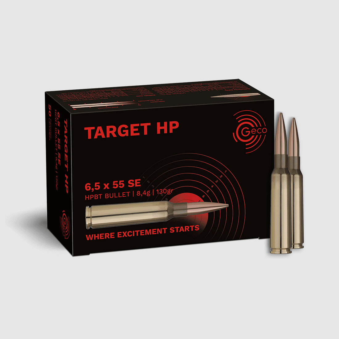 Geco 6,5x55 SE TARGET HP 8,4g 130gr - 50 Stk
