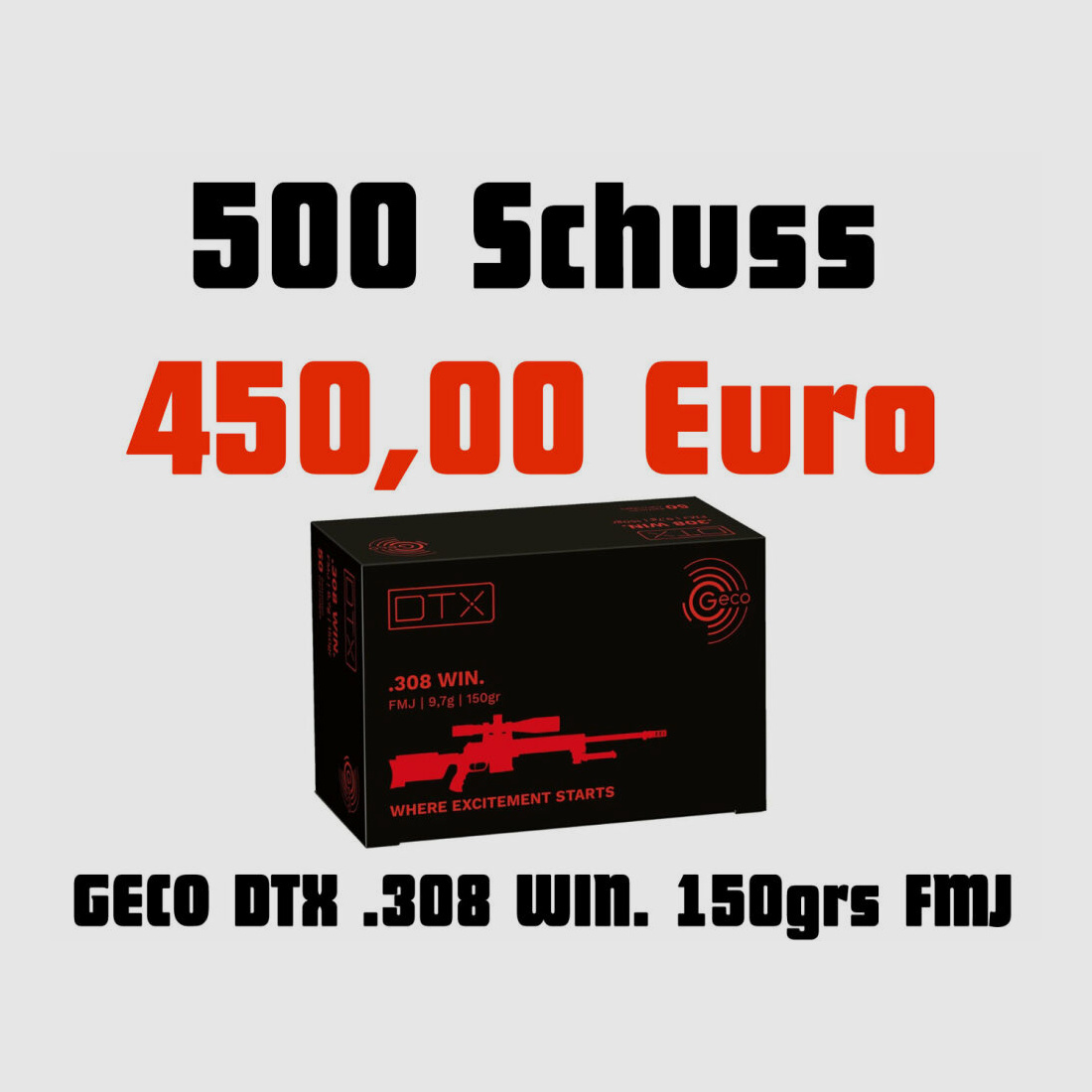 Geco DTX .308 Win 150grs