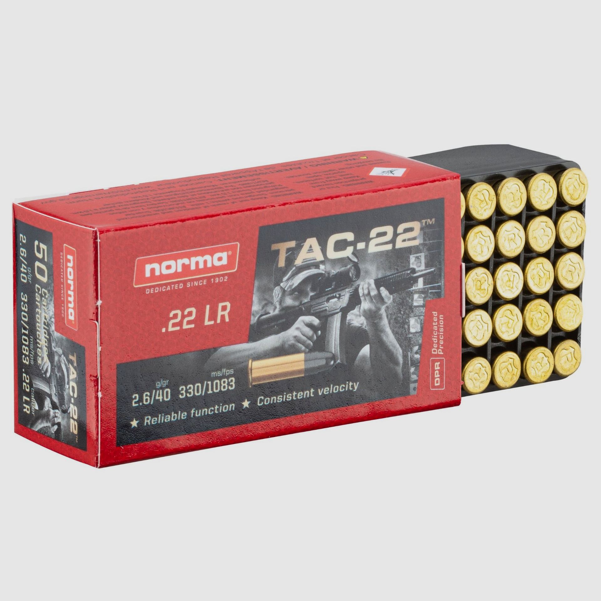 Munition 22LR Norma TAC-22 40 gr, Bild 6 von 12