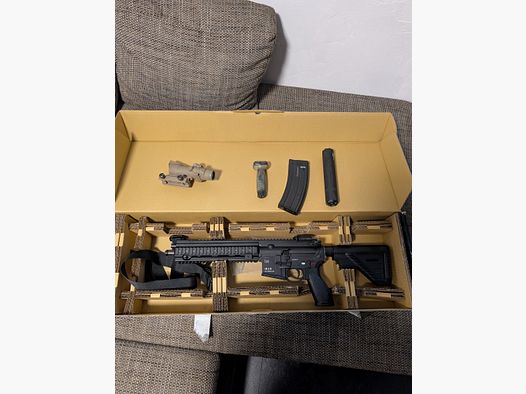 Heckler & Koch HK416 Softair – 1,6 Joule – Gaz Blow Back – avec accessoires