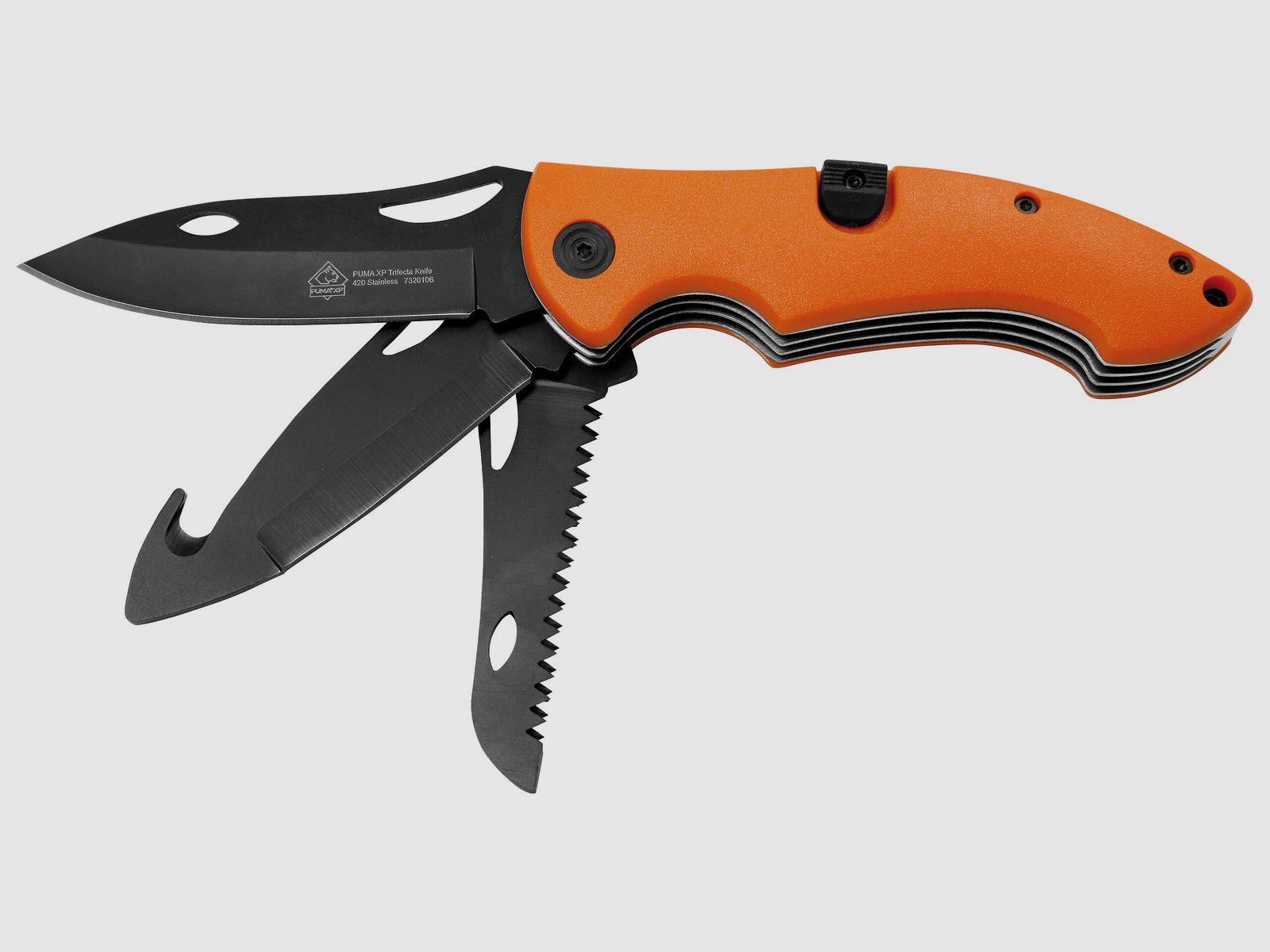 Coltello pieghevole Puma XP Trifecta Arancione