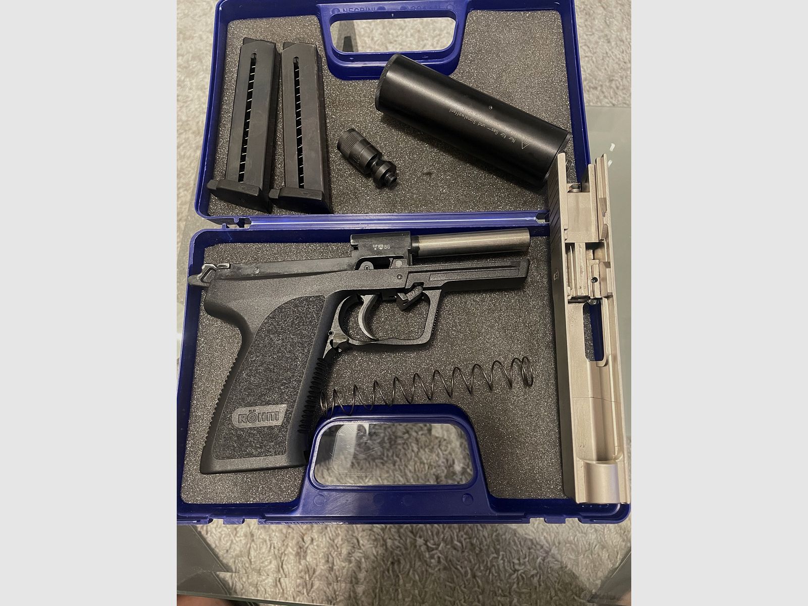 Röhm RG96 Vernickelt 2x Mag. Schalldämpfer