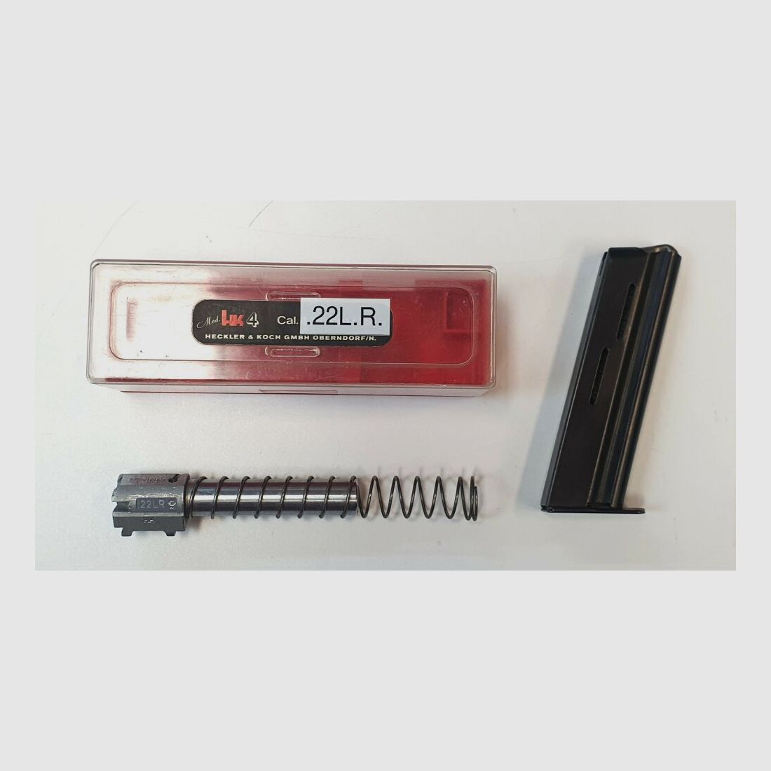 Heckler & Koch Wechsellauf, Heckler & Koch HK4 Kal. .22lr mit Magazin und Schatulle