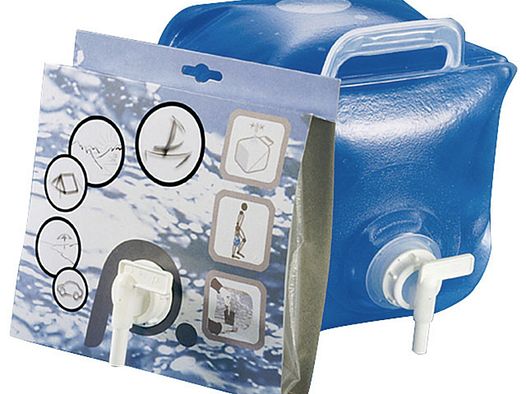 1 x Faltbarer Wasserkanister / Behälter 10 Liter mit Griff und Auslaufhahn, Trinkwassergeignet 200g