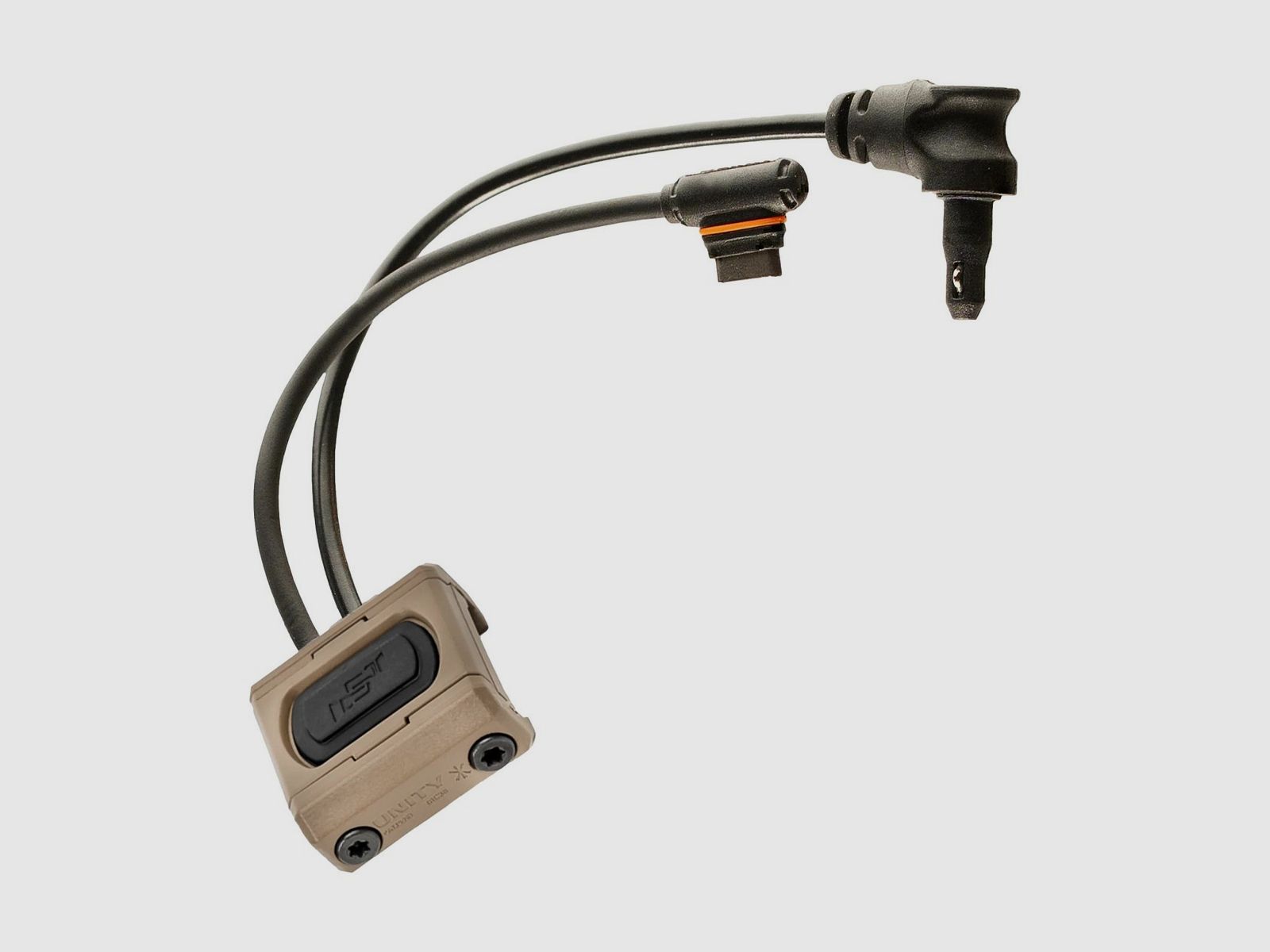 Unity Tactical ModButton Lite Dual Lead / USB-C/Crane / FDE / 7″