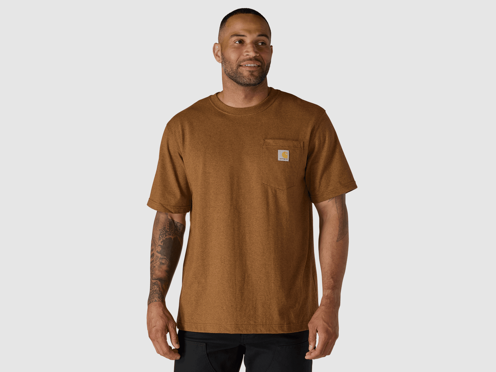 Carhartt Dearborn Relaxed Pocket T-Shirt Men Carhartt Brown XS