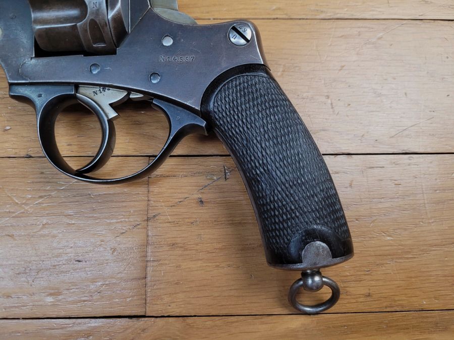 Sehr schöner Offiziersrevolver Modell 1874 – Vollständig monomatrikulierte Waffe – MAS von 1877 – Sehr schöner Lauf – Mechanisch einwandfrei – Ausgezeichneter Zustand!, Bild 19 von 23