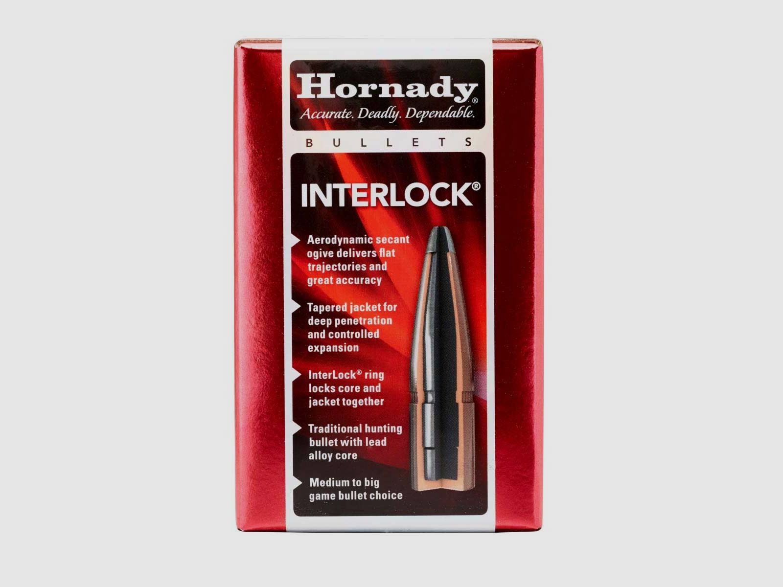 Hornady Geschosse .30/.308 – 165gr Interlock BTSP – 100er Pkg