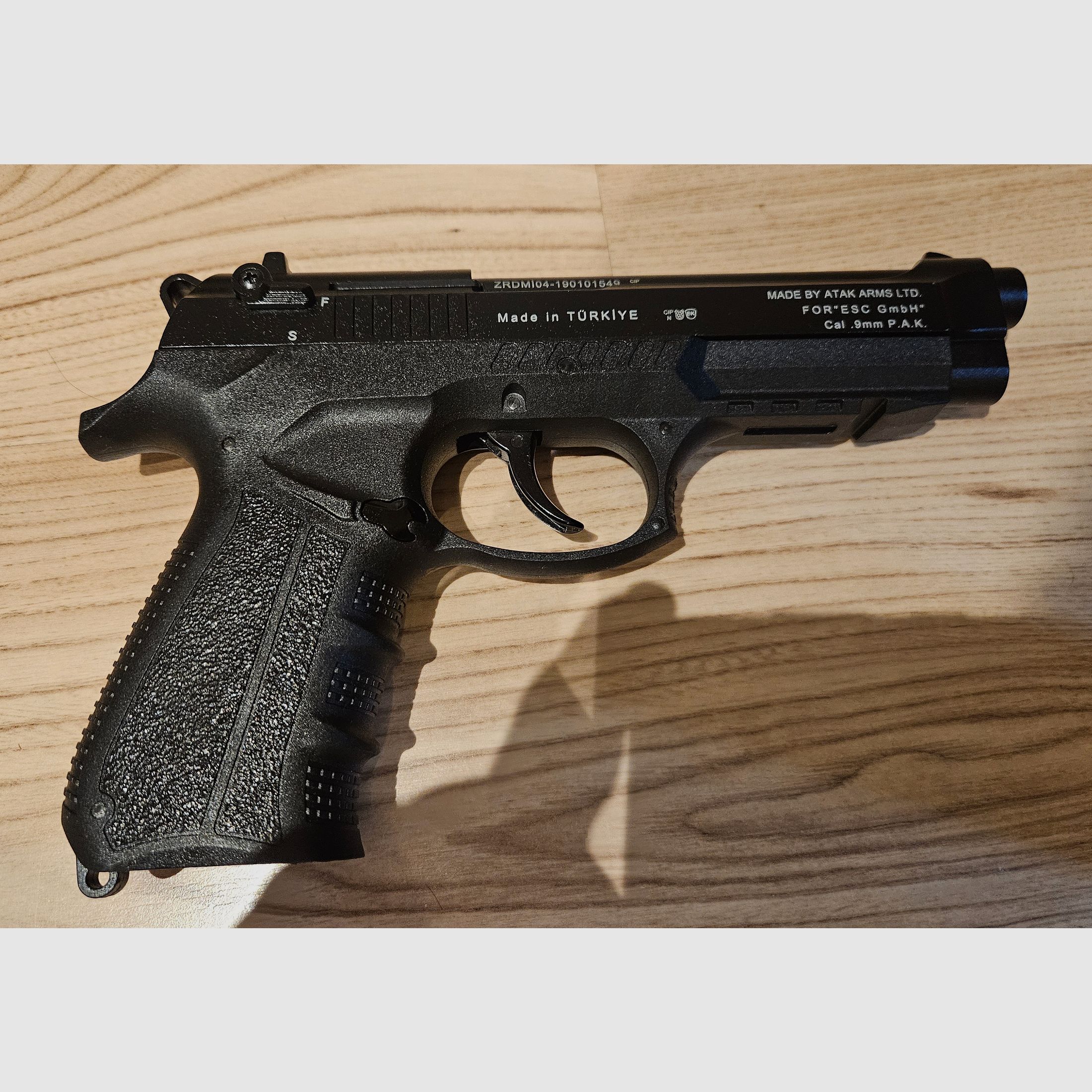 Pistola de fogueo Zoraki 918 calibre 9mm, 49 cartuchos de salva, cargador de 30 disparos, ayuda de carga, munición luminosa