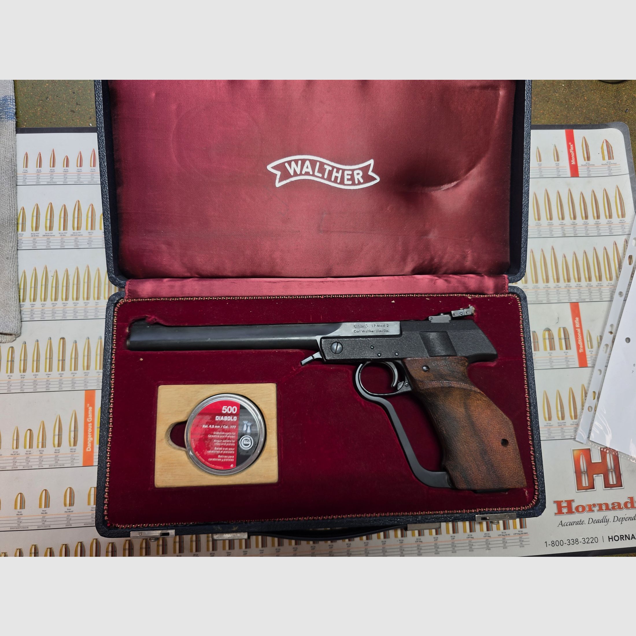Walther LP2 Mod. 2 air pistol (cal. 4.5 mm) – freshly overhauled by specialist workshop (invoice available!)