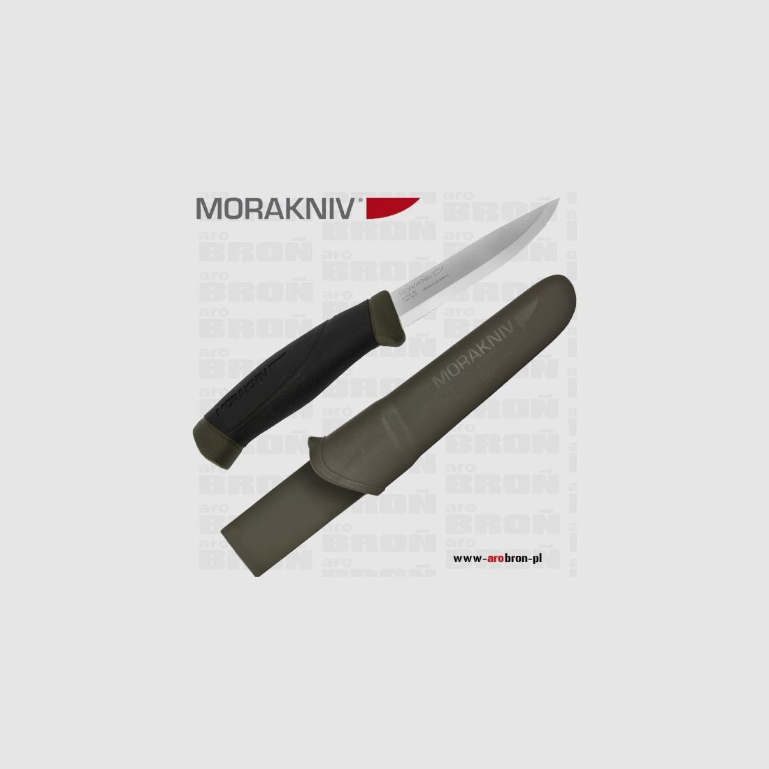 Mora Companion MG Couteau à lame fixe, olive, acier inoxydable SANDVIK, image 1 sur 2