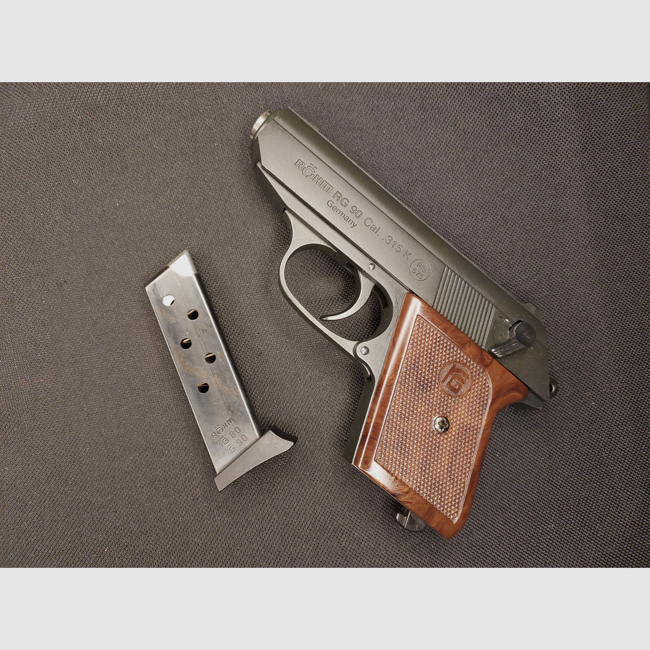 Röhm RG90 / RG 90 pistolet alarmowy .315 Knall PTB 575 OVP, zdjęcie 5 z 5