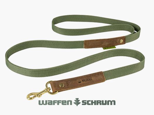 Waldkauz Führleine ''Wadenbeißer'' / Länge 120cm Oliv