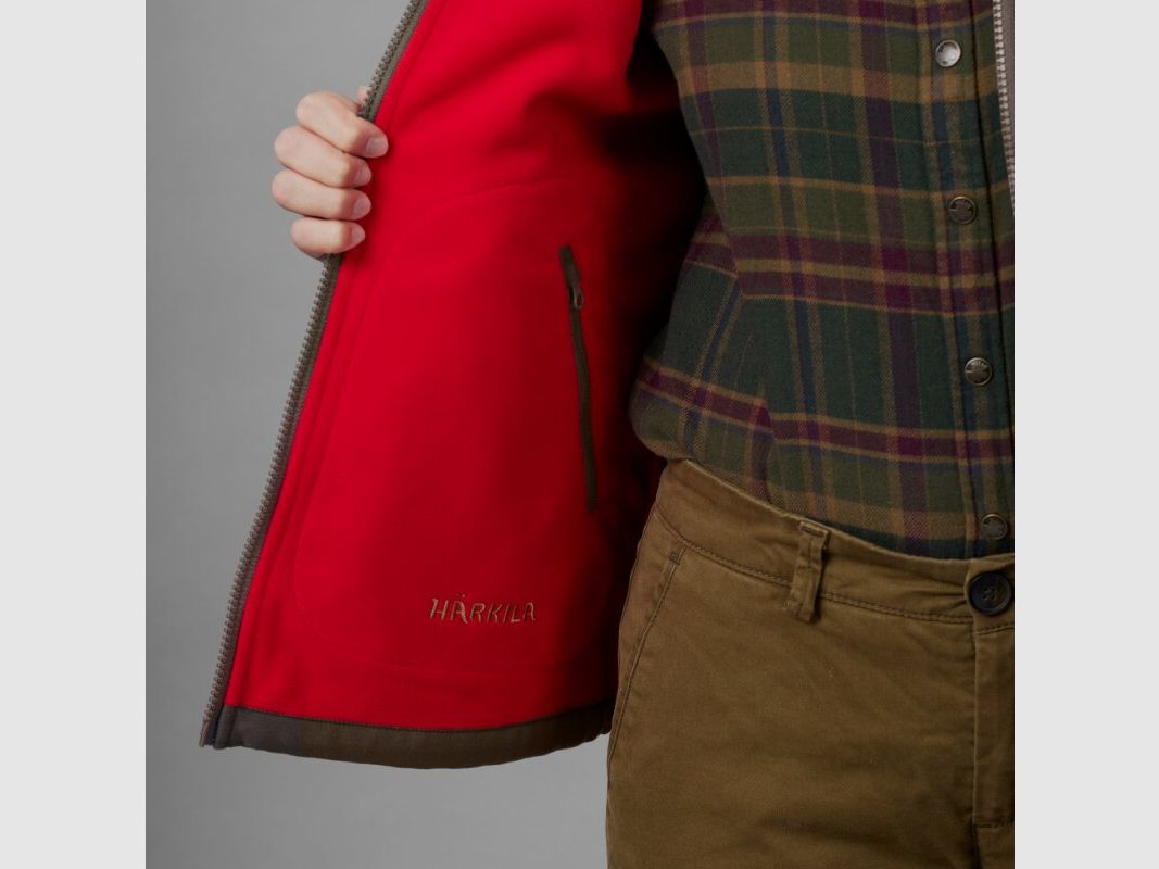 Härkila Kamko Fleecejacke Damen Braun / Rot