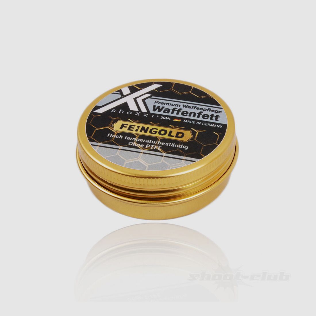 shoXx Premium Waffenfett 30ml Feingold Schraubdose