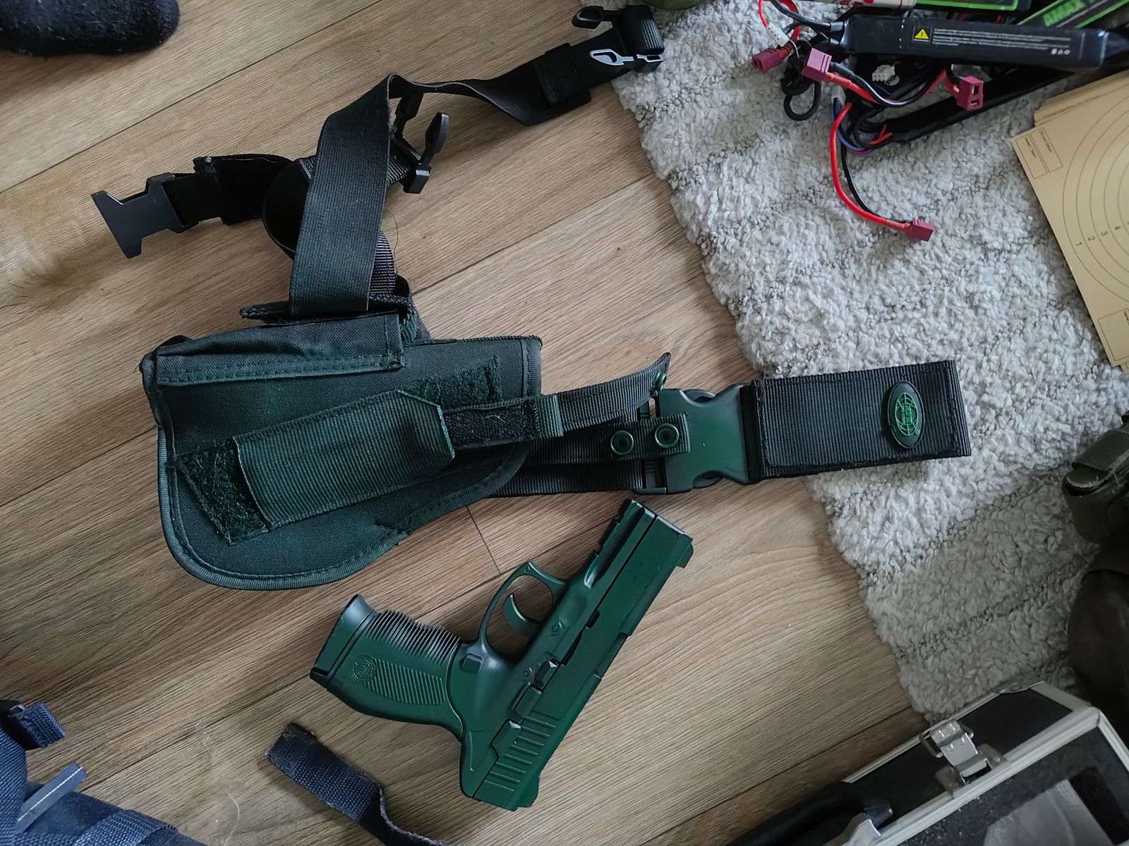 Airsoft mit viel Zubehör